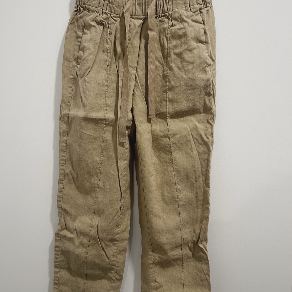 Aritzia Babaton Cropped Linen-Blend Pants - Effortless Style